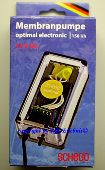 Schego Membranpumpe optimal electronic 12V 150l Luftpumpe